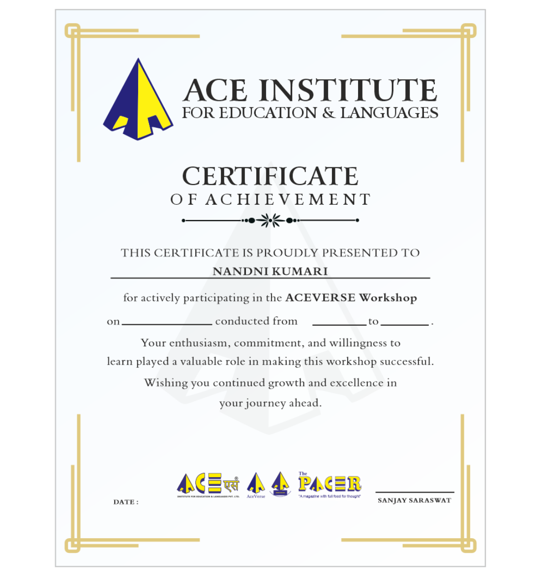 SkillManch Certificate